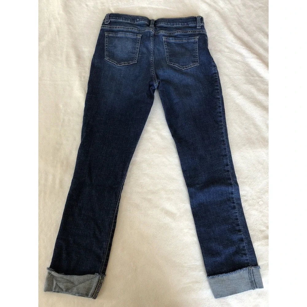 Children's Place Super Skinny Jeans Size 16 Medium Wash Adjustable Cuffed Ankles